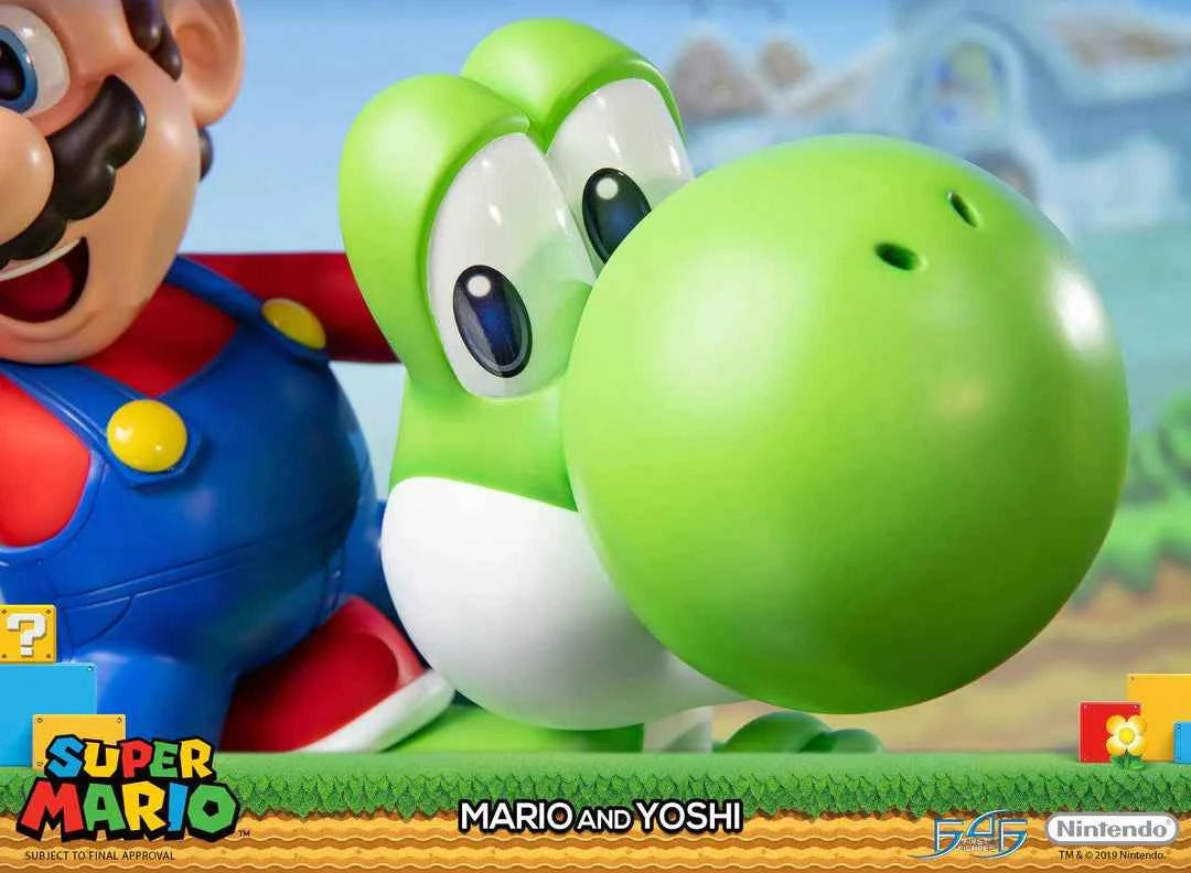 Super Mario First 4 Figures Mario and Yoshi SMMAYST SMMAYEX Licensed Resin Statue