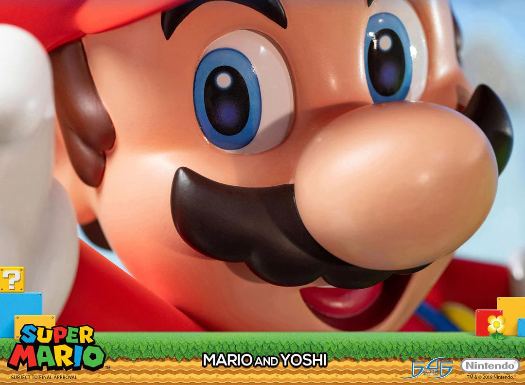 Super Mario First 4 Figures Mario and Yoshi SMMAYST SMMAYEX Licensed Resin Statue
