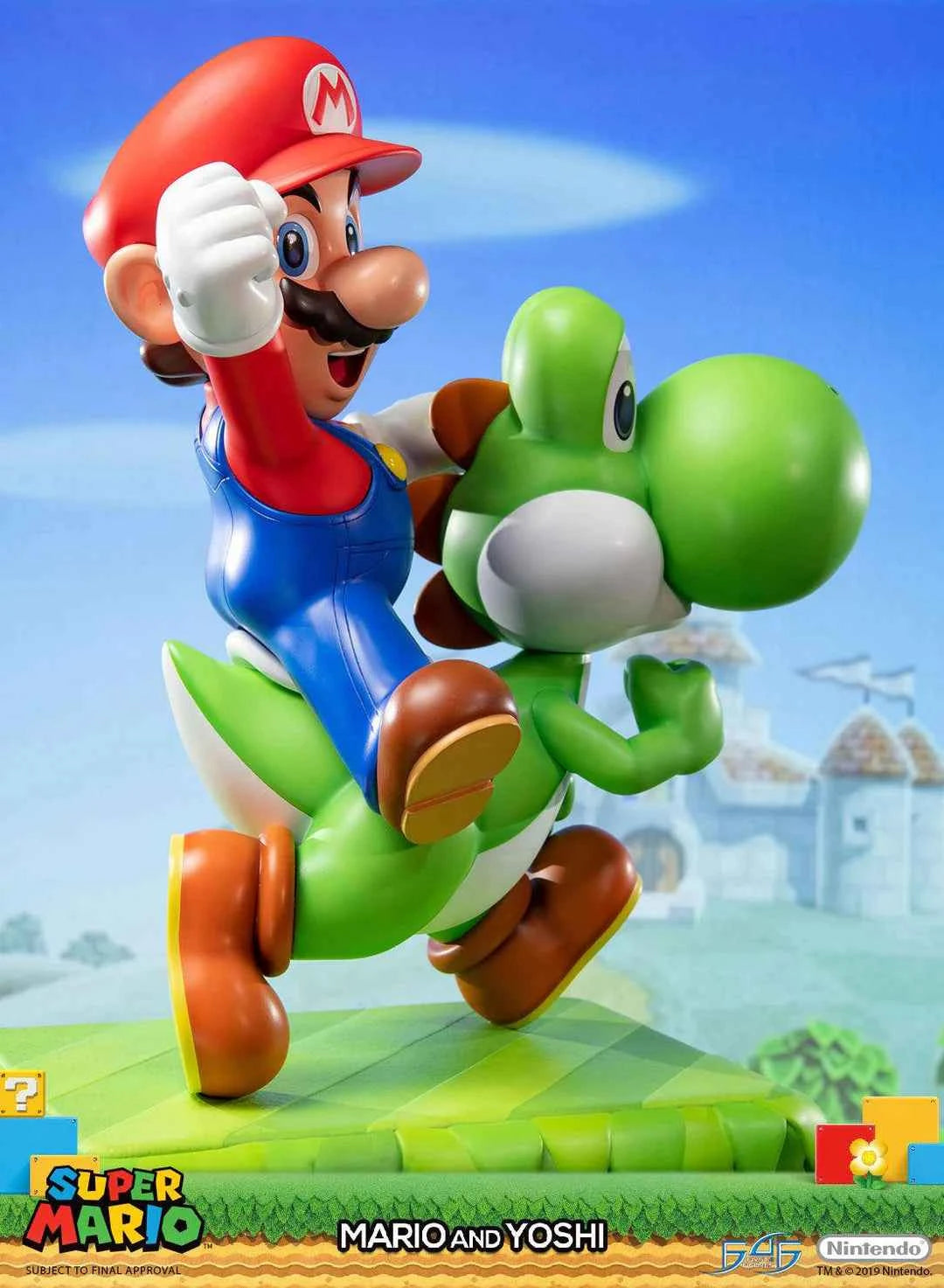 Super Mario First 4 Figures Mario and Yoshi SMMAYST SMMAYEX Licensed Resin Statue