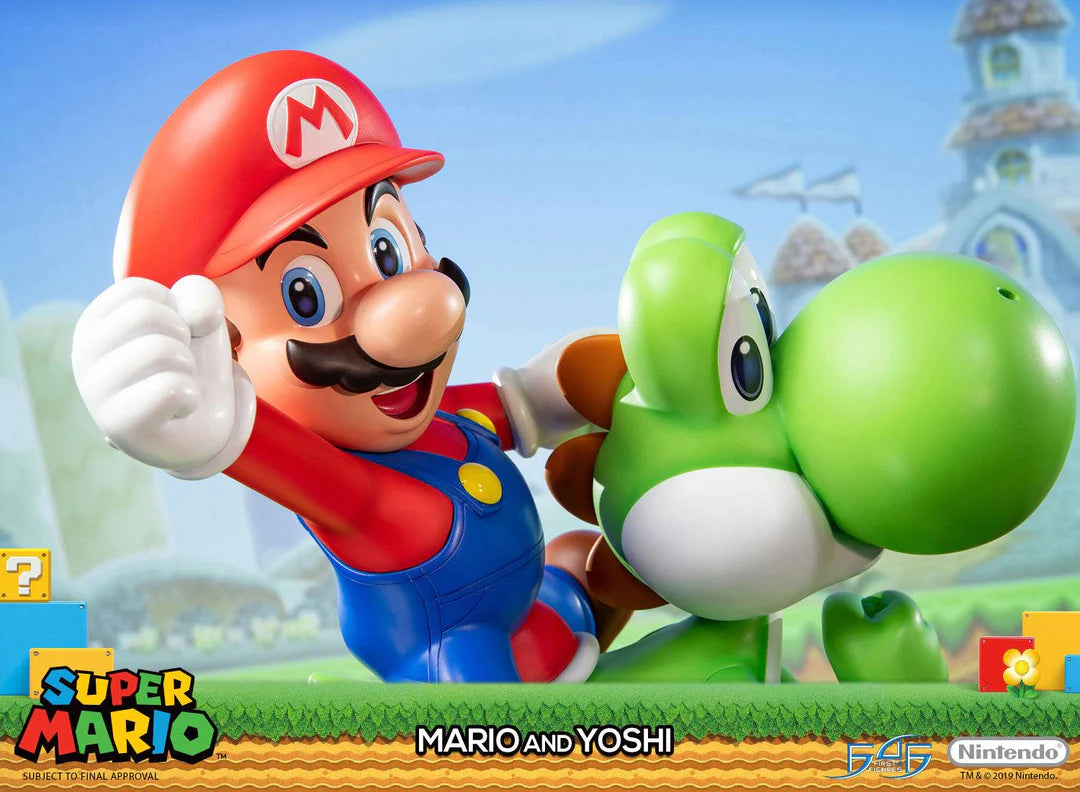 Super Mario First 4 Figures Mario and Yoshi SMMAYST SMMAYEX Licensed Resin Statue