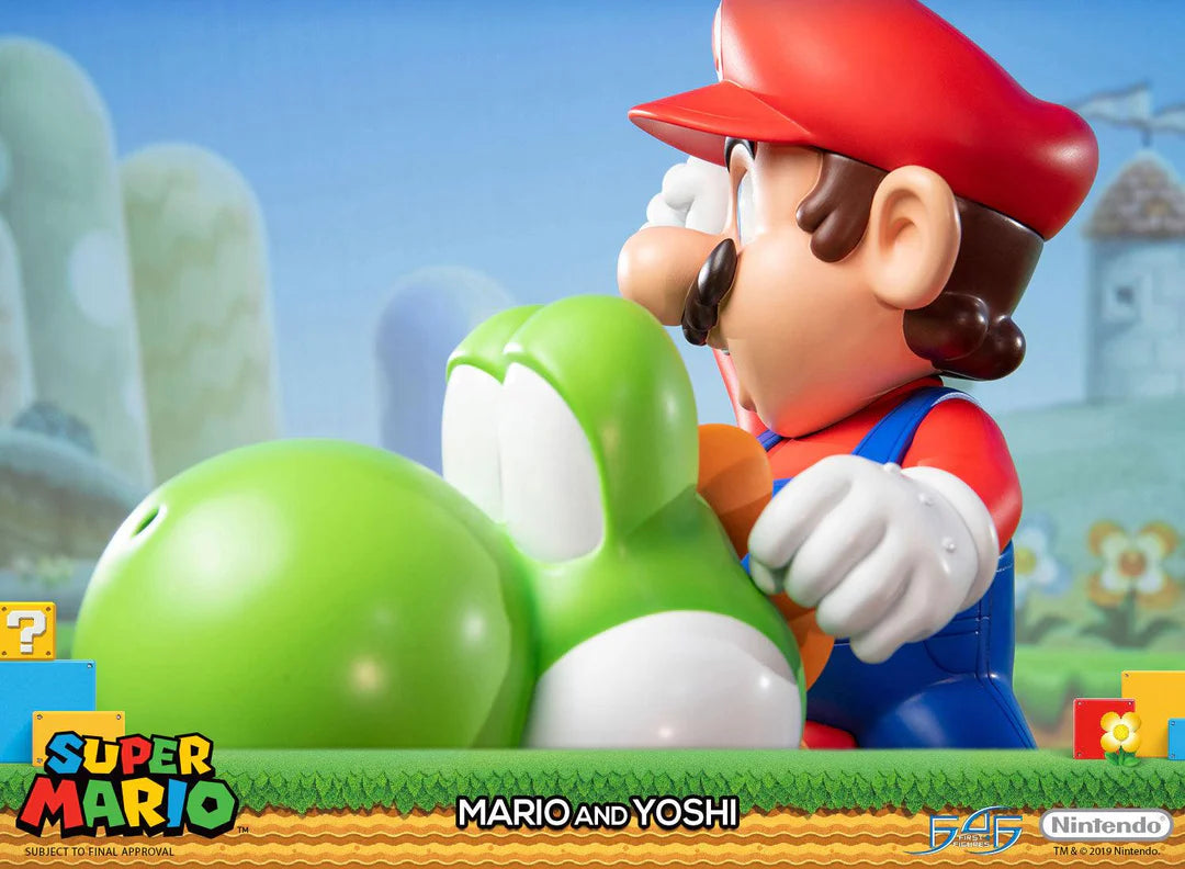 Super Mario First 4 Figures Mario and Yoshi SMMAYST SMMAYEX Licensed Resin Statue