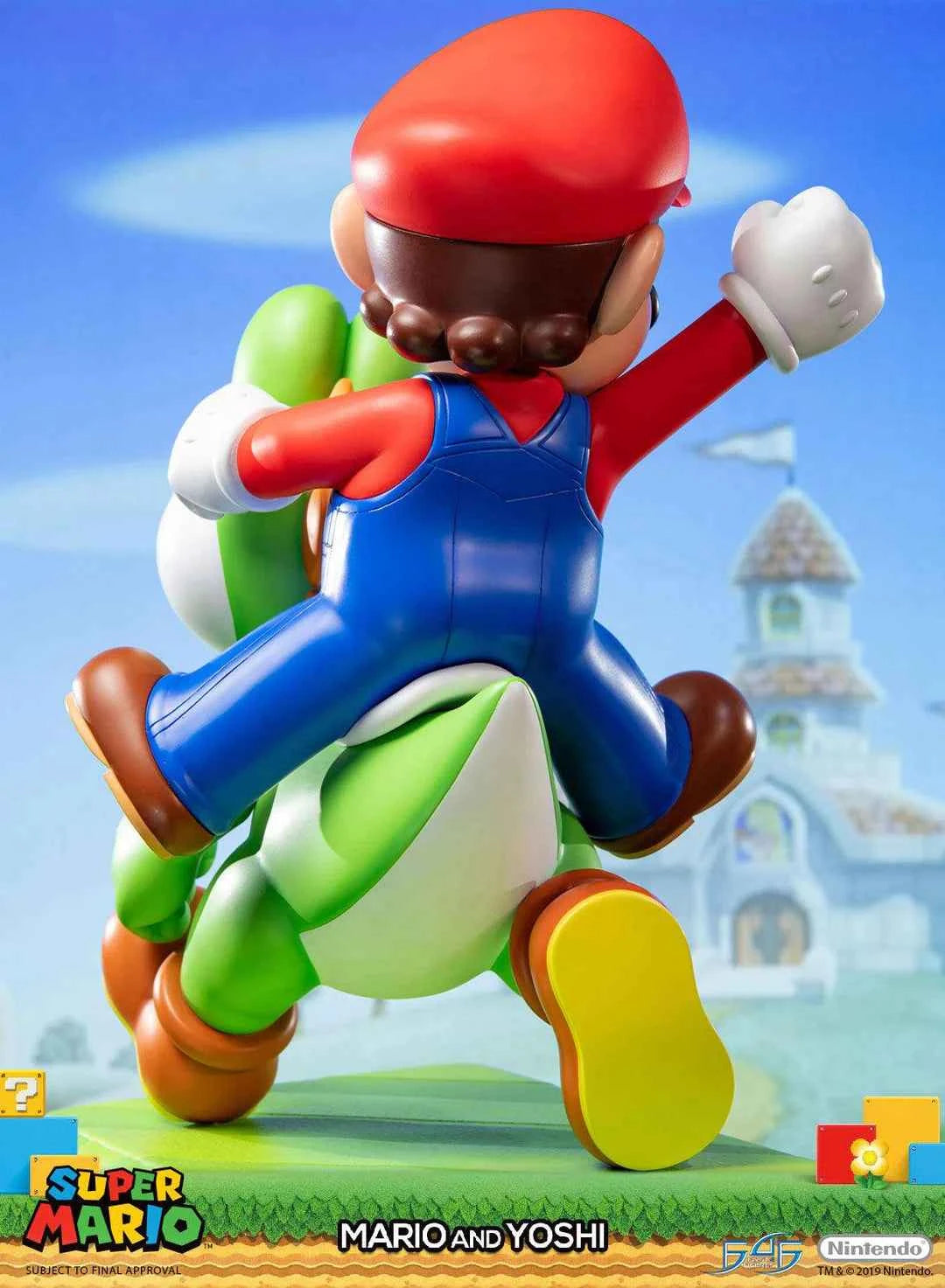 Super Mario First 4 Figures Mario and Yoshi SMMAYST SMMAYEX Licensed Resin Statue