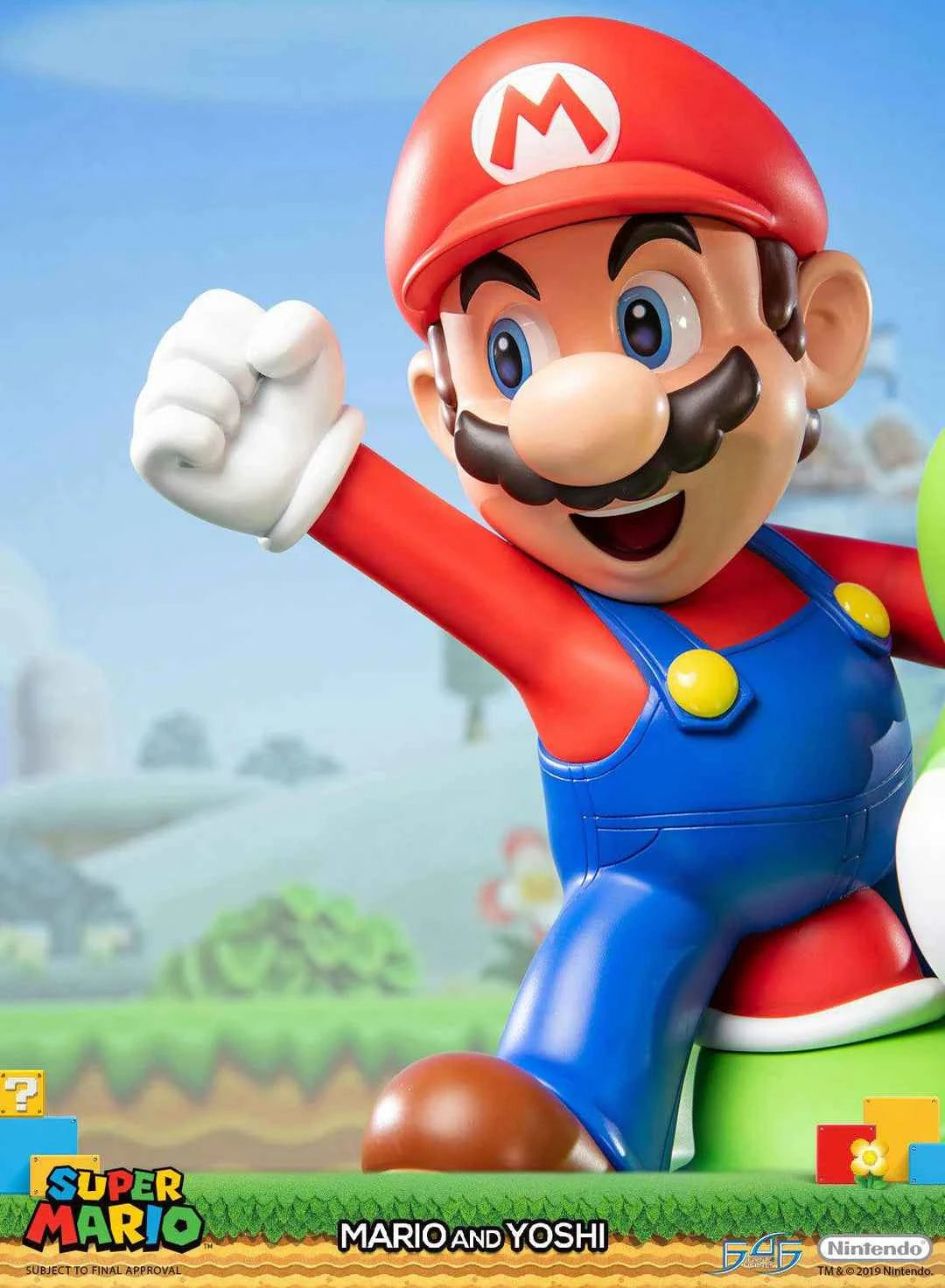 Super Mario First 4 Figures Mario and Yoshi SMMAYST SMMAYEX Licensed Resin Statue