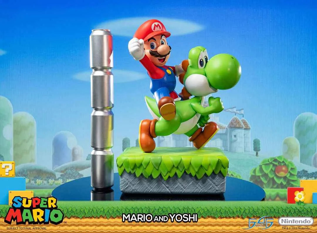 Super Mario First 4 Figures Mario and Yoshi SMMAYST SMMAYEX Licensed Resin Statue