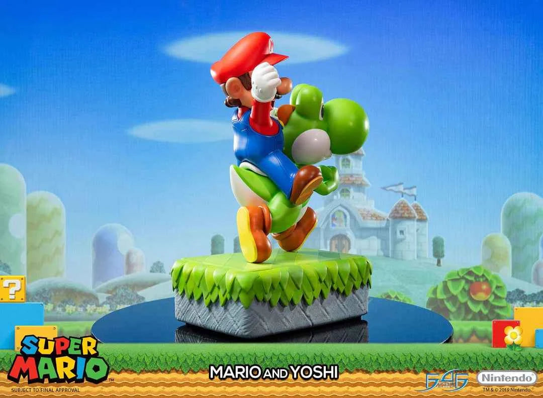 Super Mario First 4 Figures Mario and Yoshi SMMAYST SMMAYEX Licensed Resin Statue