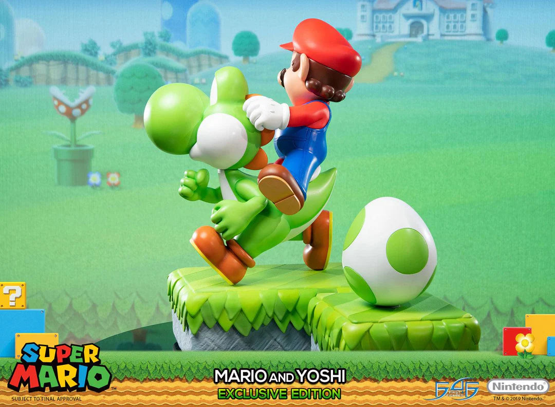 Super Mario First 4 Figures Mario and Yoshi SMMAYST SMMAYEX Licensed Resin Statue