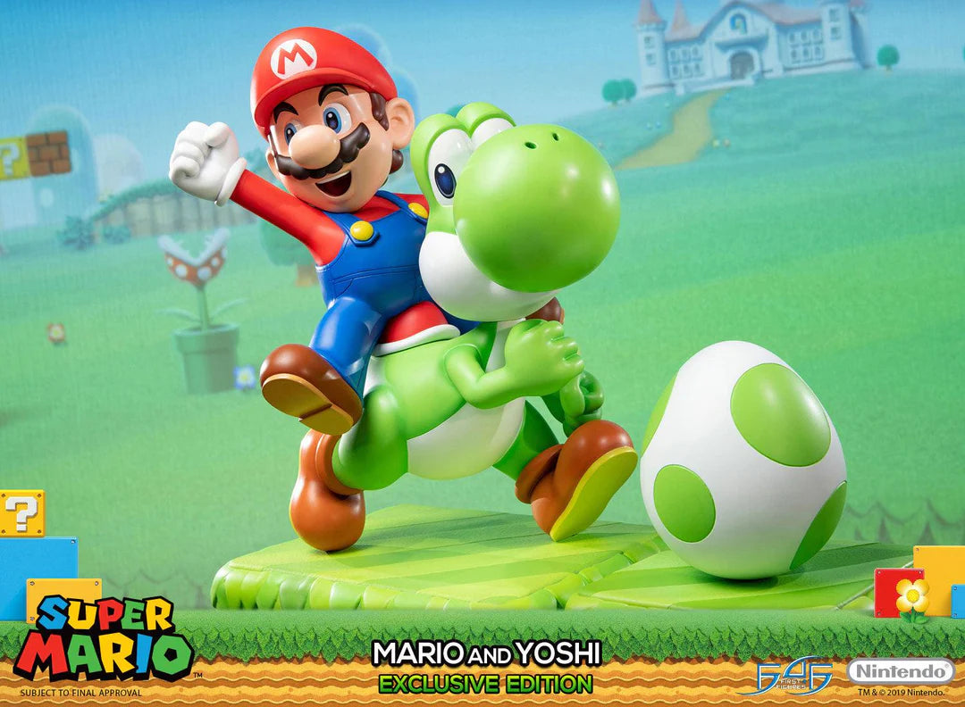 Super Mario First 4 Figures Mario and Yoshi SMMAYST SMMAYEX Licensed Resin Statue