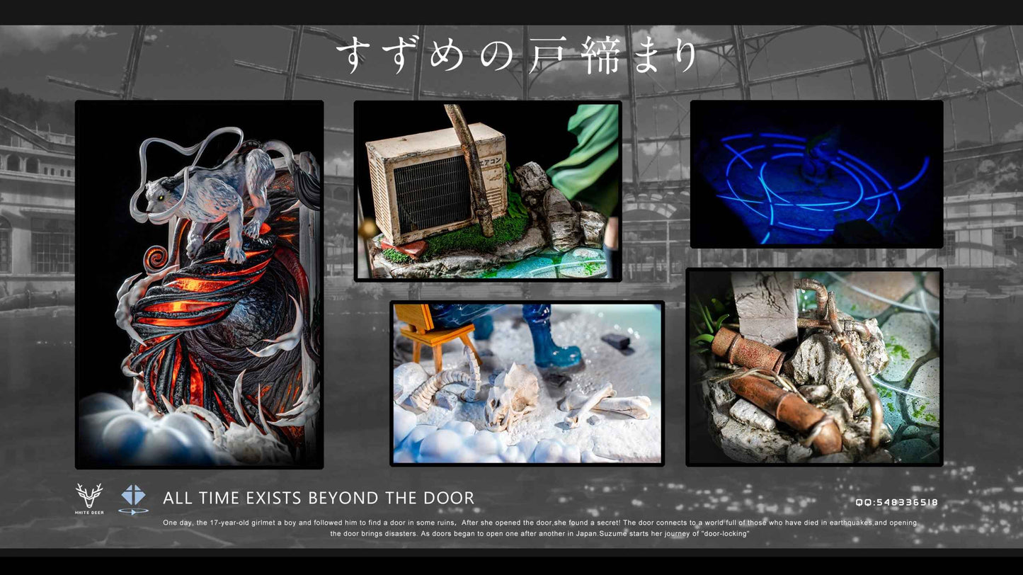 Suzume White Deer Studio Iwato Suzume Resin Statue