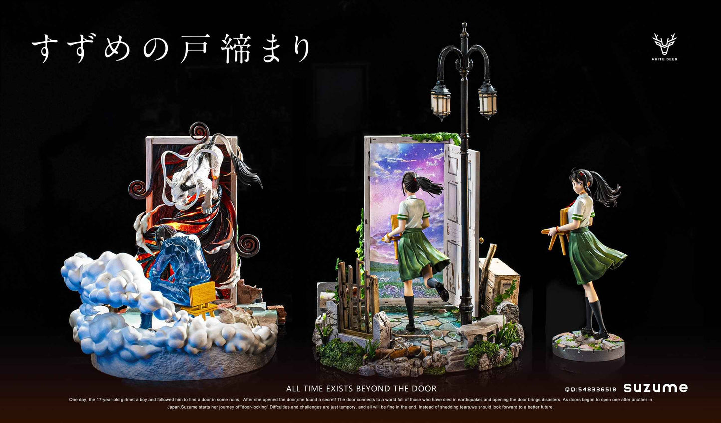 Suzume White Deer Studio Iwato Suzume Resin Statue