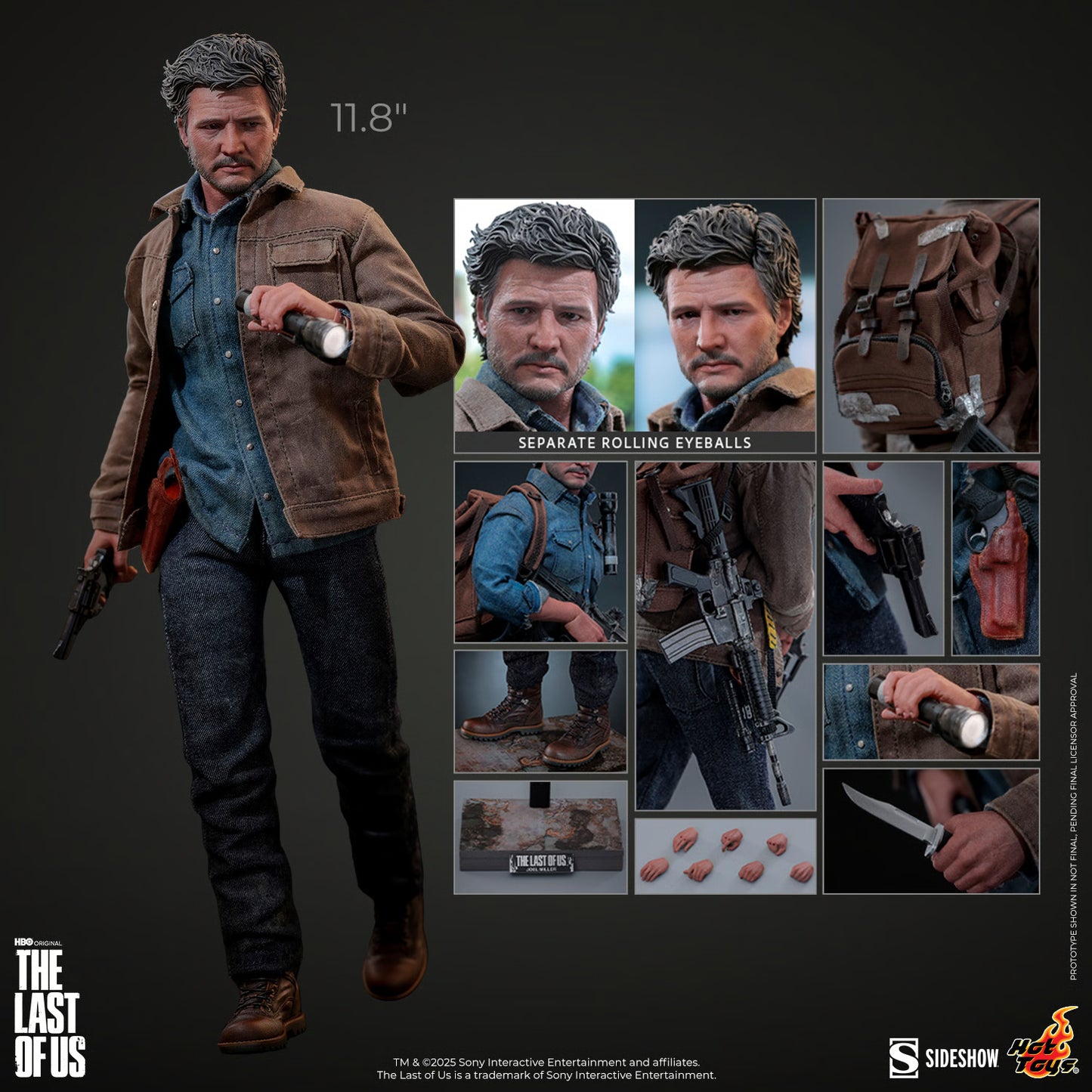 The Last of Us Hot Toys Joel Miller TMS160 Licensed Action Figure