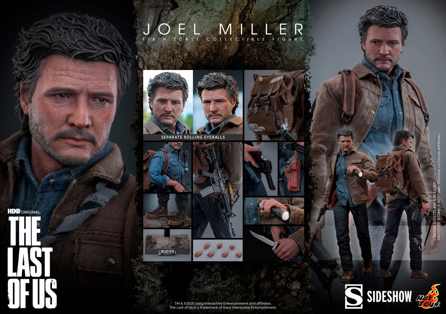The Last of Us Hot Toys Joel Miller TMS160 Licensed Action Figure