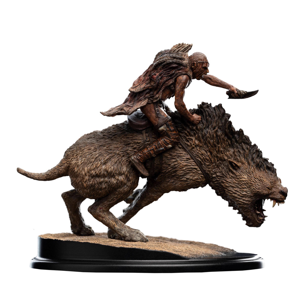 The Lord of the Rings WETA Workshop Orc Warg Rider Shaku 86-01-04752 Licensed Resin Statue