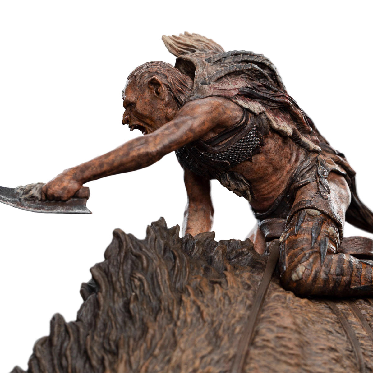 The Lord of the Rings WETA Workshop Orc Warg Rider Shaku 86-01-04752 Licensed Resin Statue