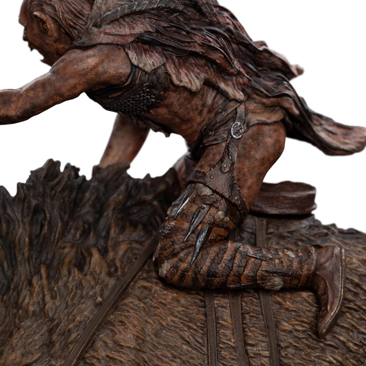 The Lord of the Rings WETA Workshop Orc Warg Rider Shaku 86-01-04752 Licensed Resin Statue