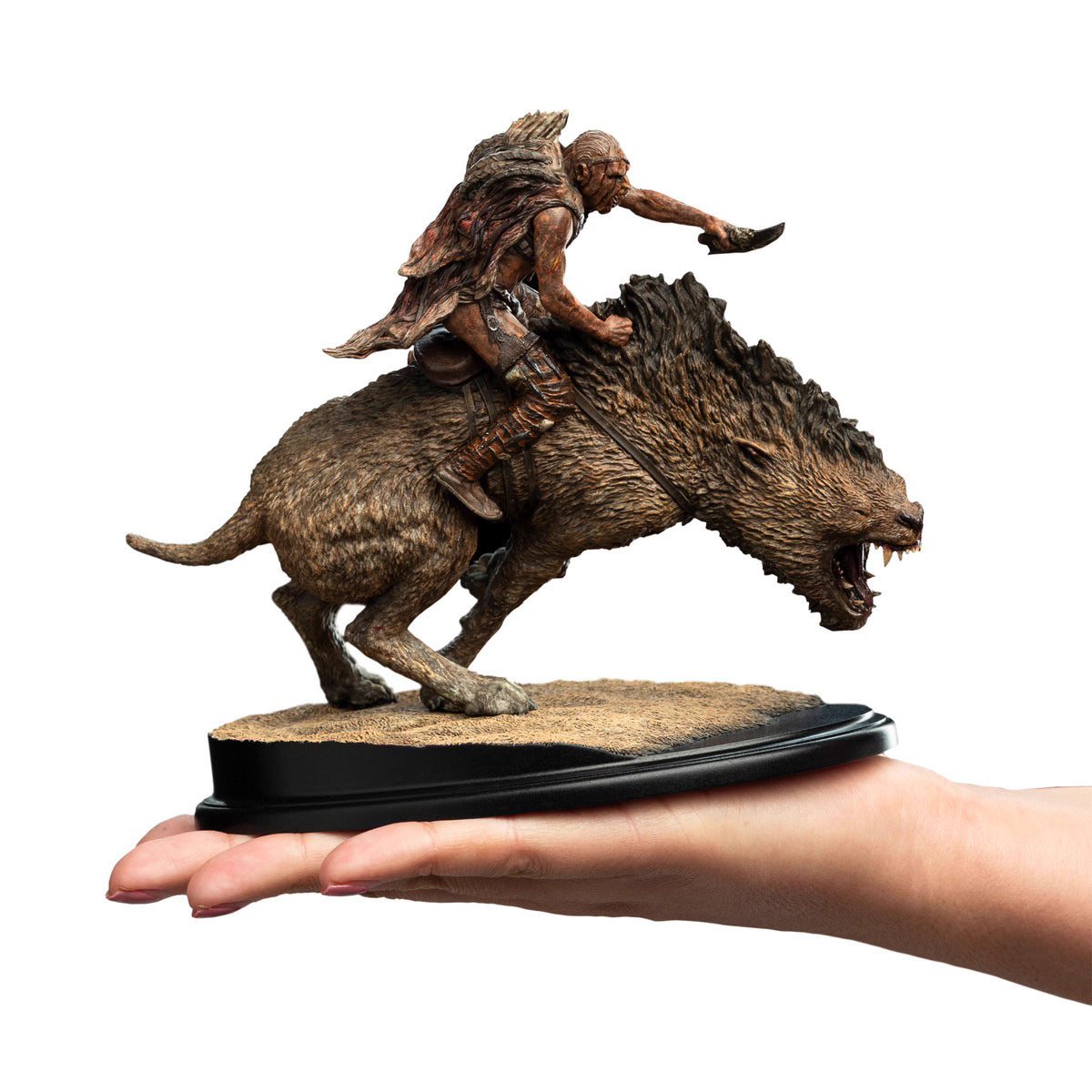 The Lord of the Rings WETA Workshop Orc Warg Rider Shaku 86-01-04752 Licensed Resin Statue