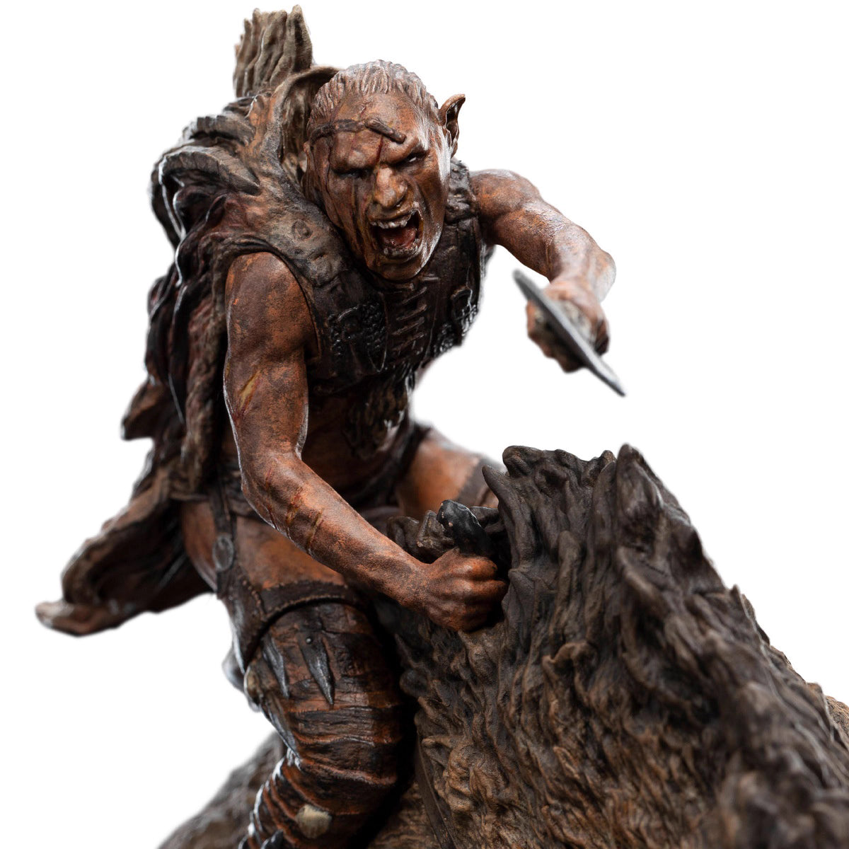 The Lord of the Rings WETA Workshop Orc Warg Rider Shaku 86-01-04752 Licensed Resin Statue