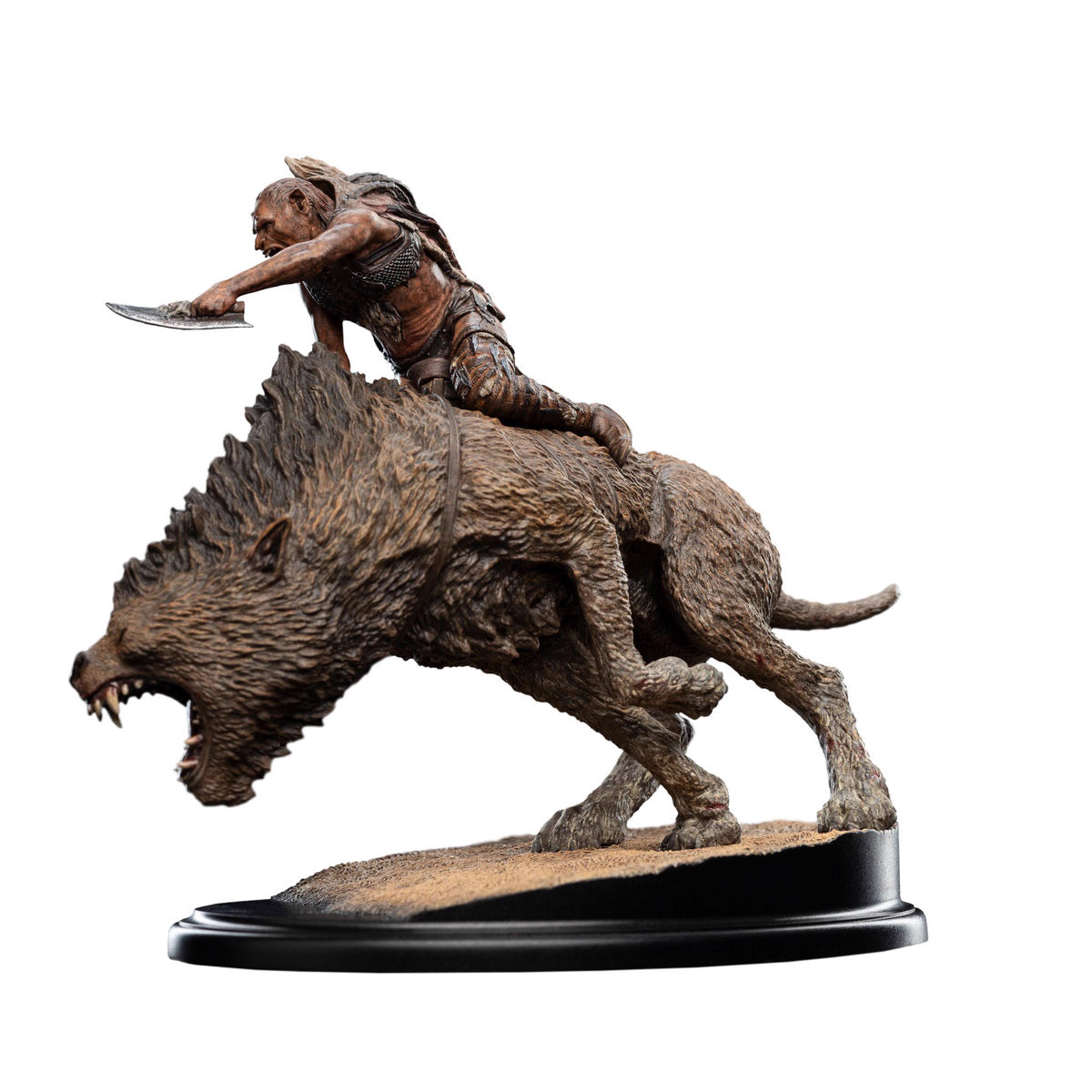 The Lord of the Rings WETA Workshop Orc Warg Rider Shaku 86-01-04752 Licensed Resin Statue