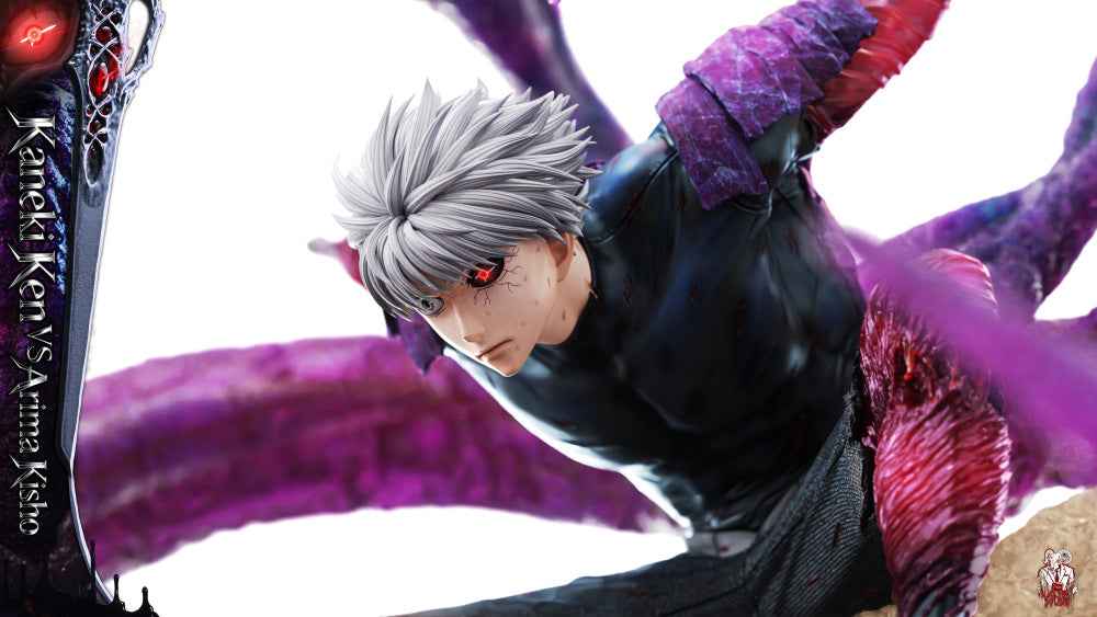 Tokyo Ghoul Black Goat Studio Kaneki Ken Vs Arima Kisho Resin Statue
