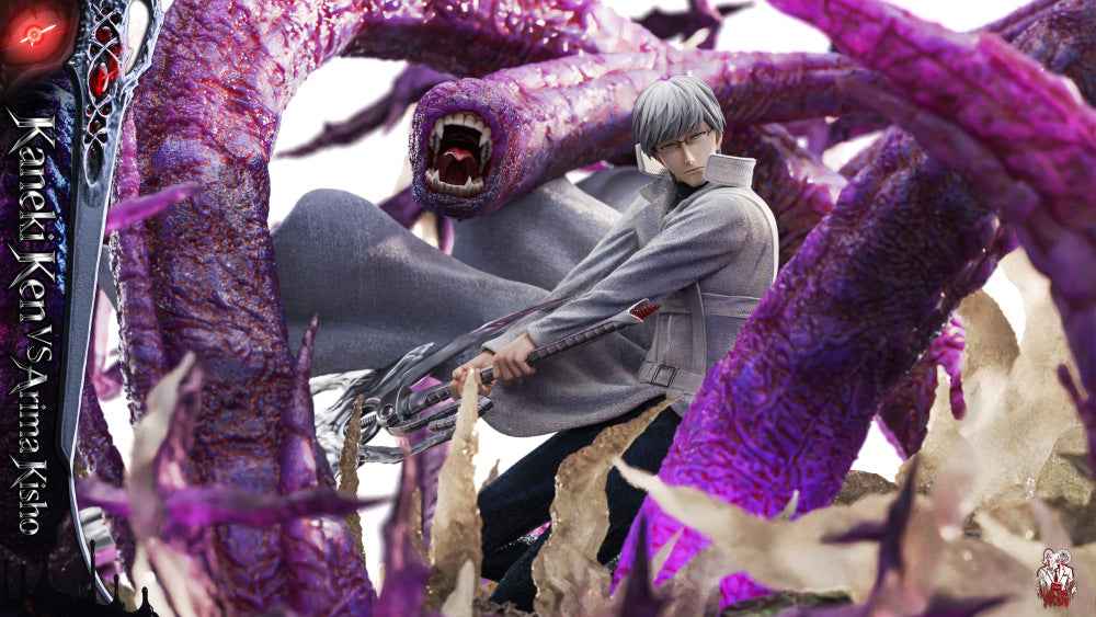 Tokyo Ghoul Black Goat Studio Kaneki Ken Vs Arima Kisho Resin Statue