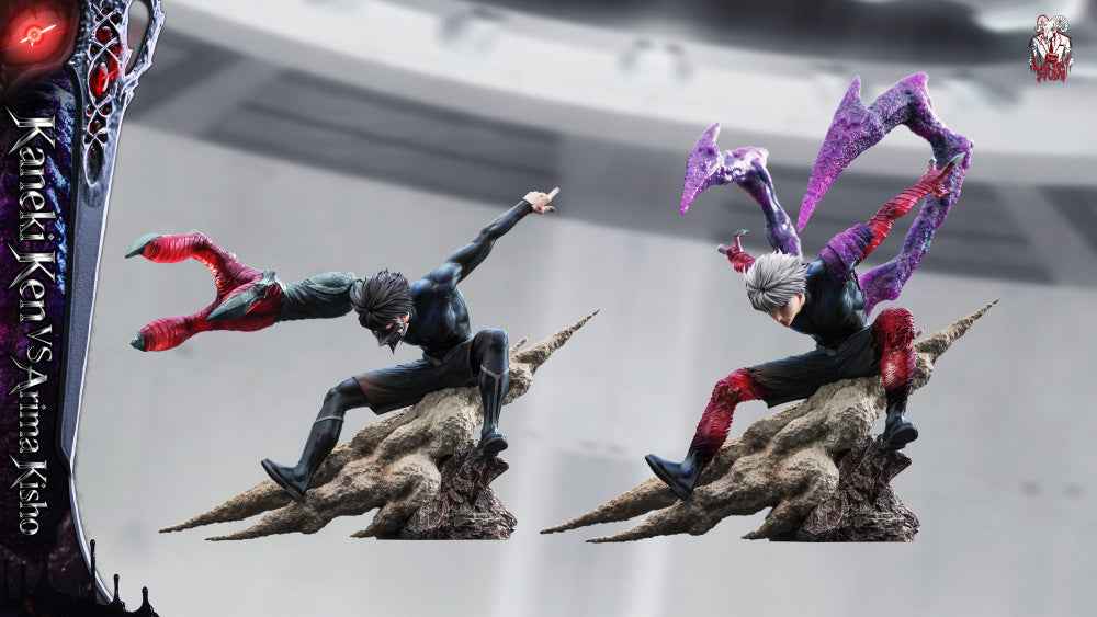 Tokyo Ghoul Black Goat Studio Kaneki Ken Vs Arima Kisho Resin Statue