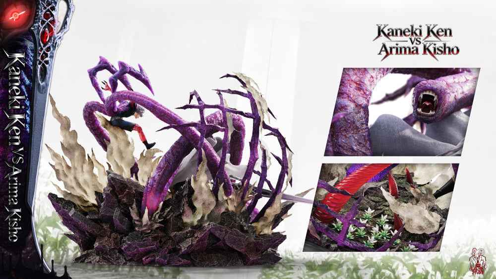 Tokyo Ghoul Black Goat Studio Kaneki Ken Vs Arima Kisho Resin Statue