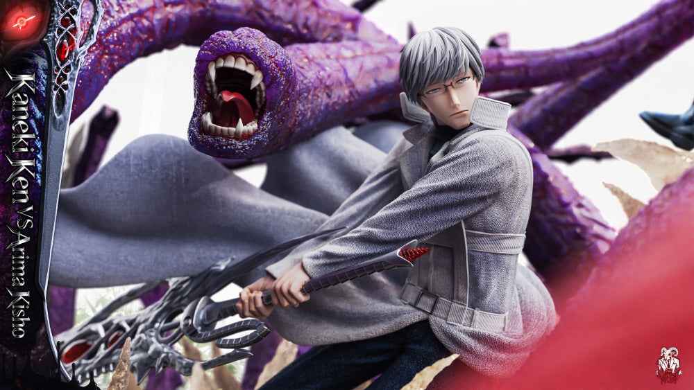 Tokyo Ghoul Black Goat Studio Kaneki Ken Vs Arima Kisho Resin Statue