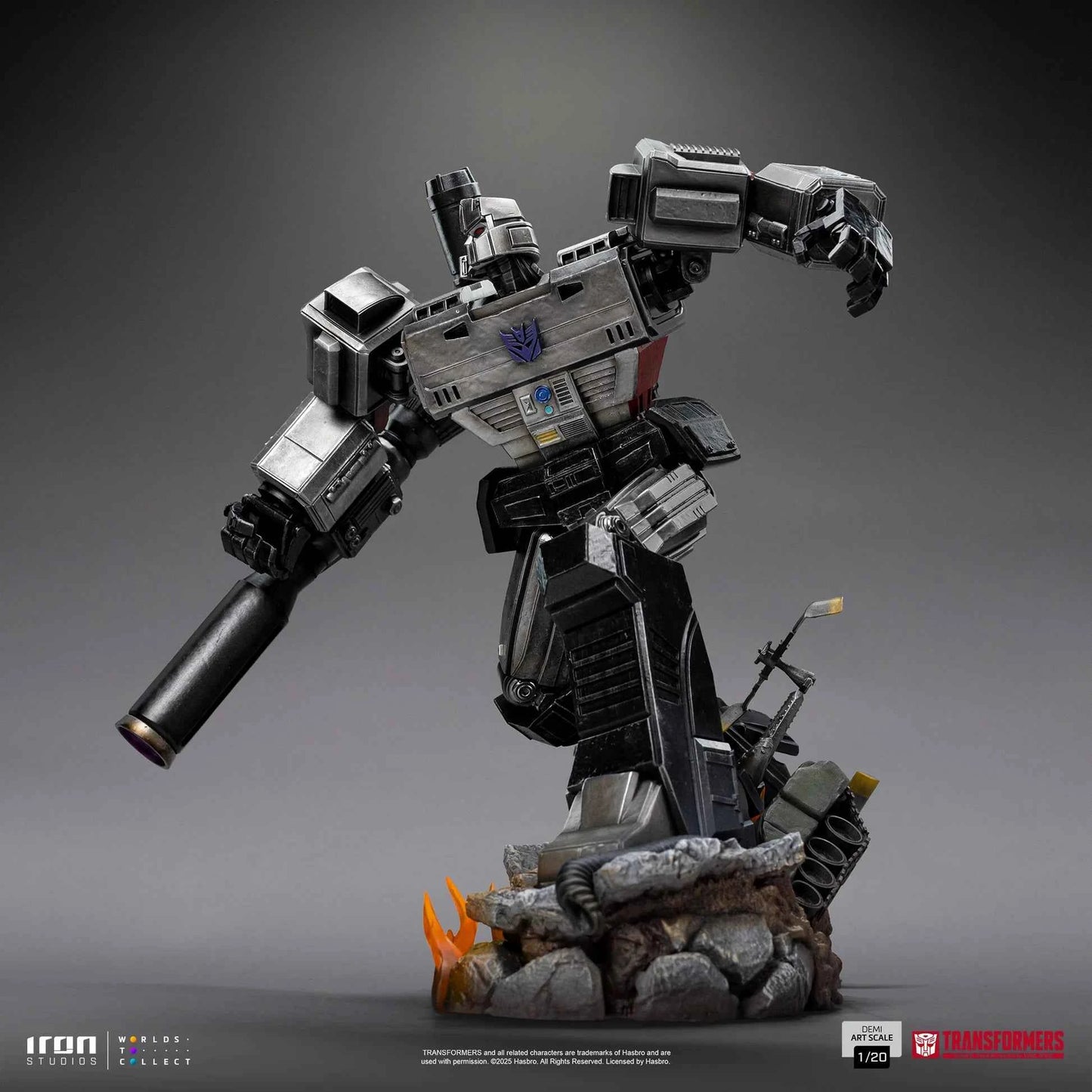 Transformers Iron Studios Megatron Demi Scale HASBR129325-20 1/20 Licensed Resin Statue