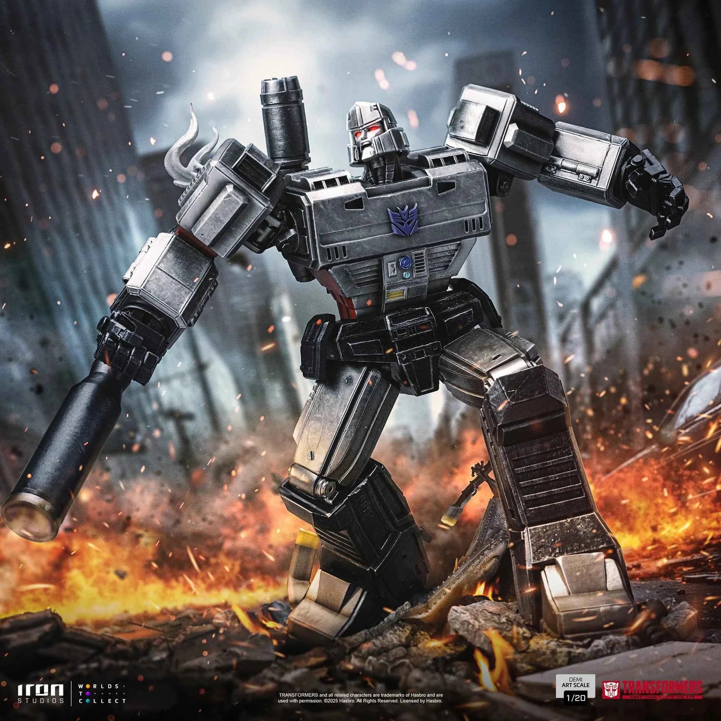 Transformers Iron Studios Megatron Demi Scale HASBR129325-20 1/20 Licensed Resin Statue