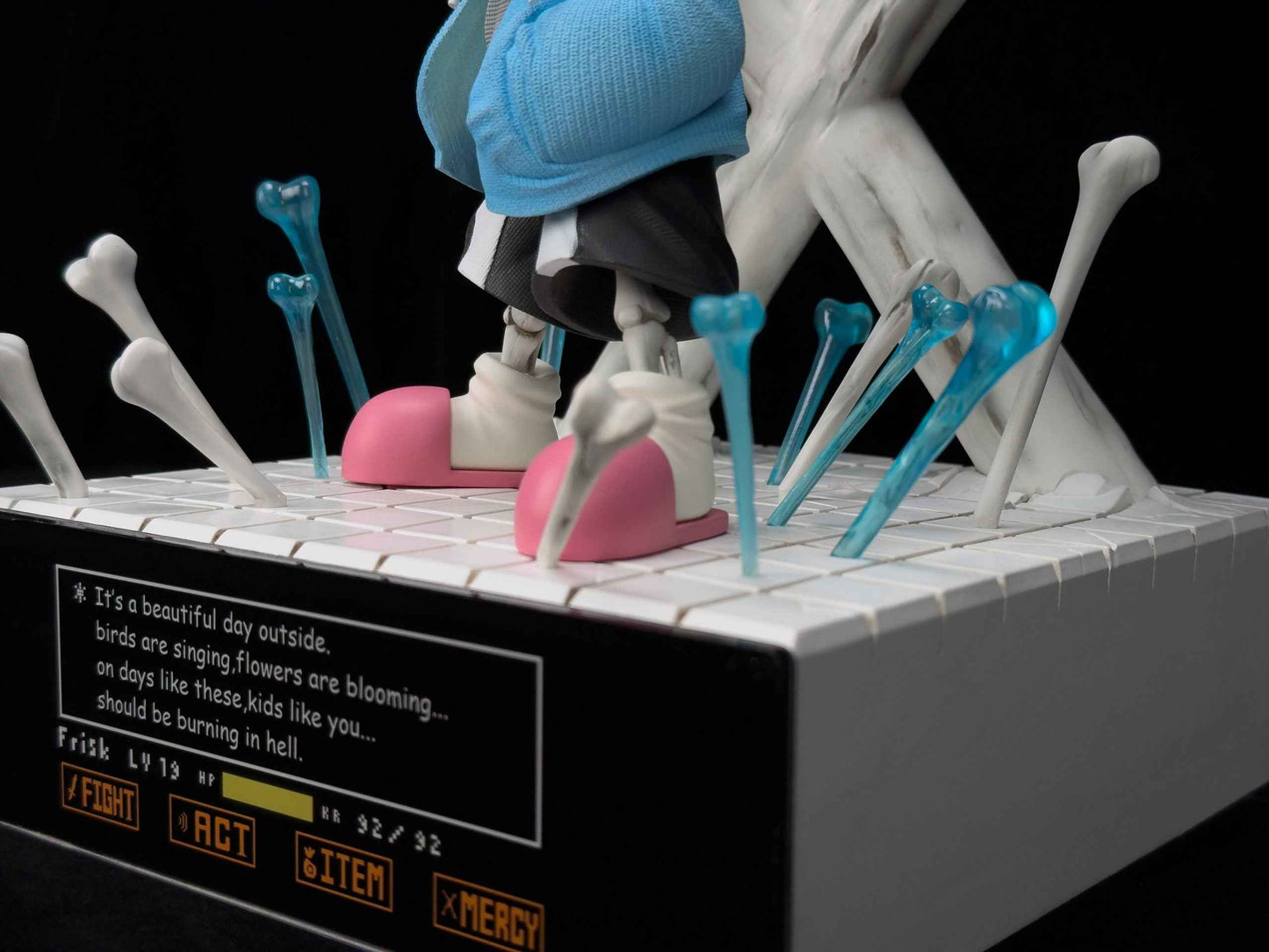 Undertale Game Player Studio Cross! Sans SANS-GB Gun Version Resin Statue