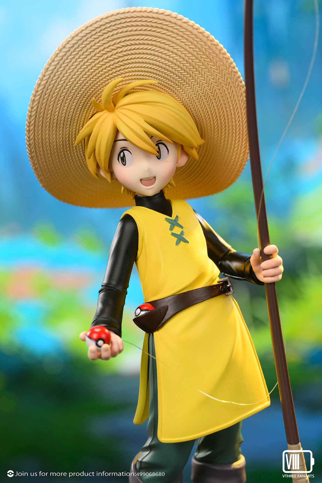 Pokémon ~ V3 "V Three" Fanart Studio ~ Yellow "The Healer" Animation Special Trainer ~ Statue - Santoryu Resins Collectors