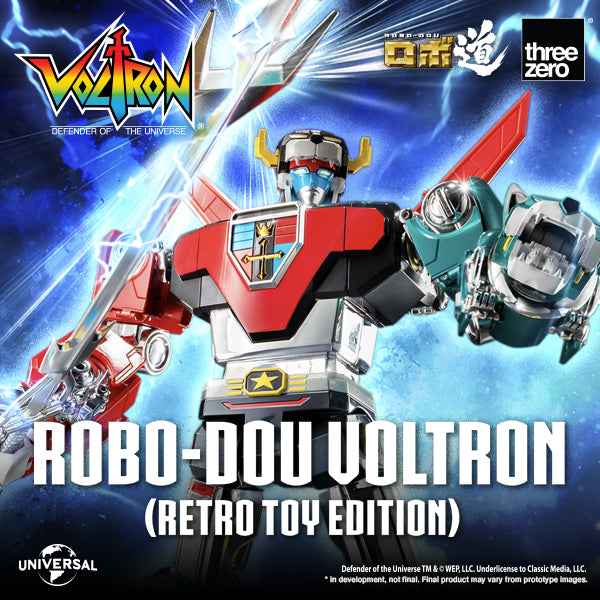 Voltron: Defender of the Universe ~ Threezero ~ ROBO-DOU Voltron Retro Toy Edition ~ Licensed Action Figure - Santoryu Resins Collectors