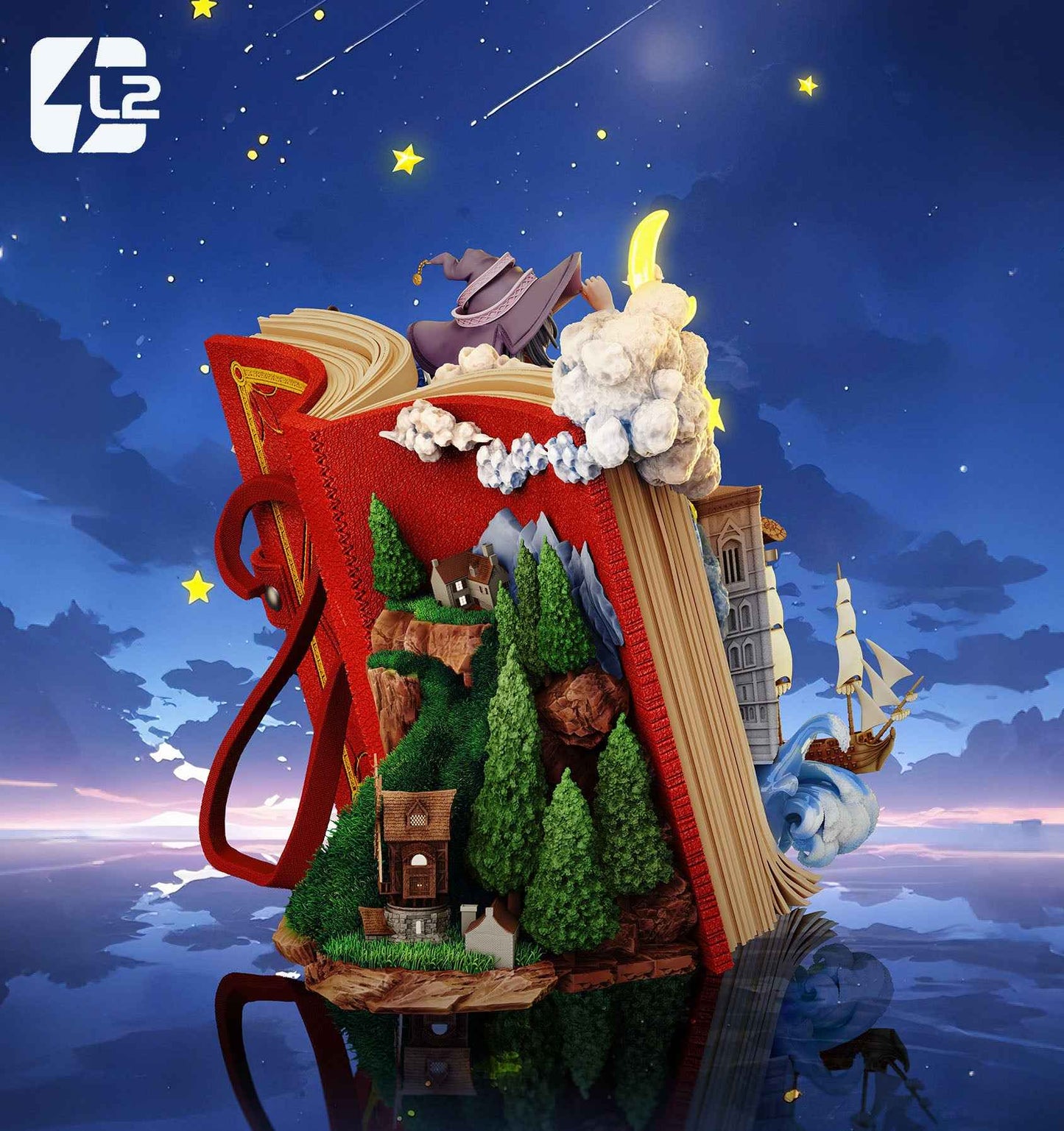 Wandering Witch: The Journey of Elaina ~ L2 Studio ~ Elaina Travel log ~ Resin Statue - Santoryu Resins Collectors