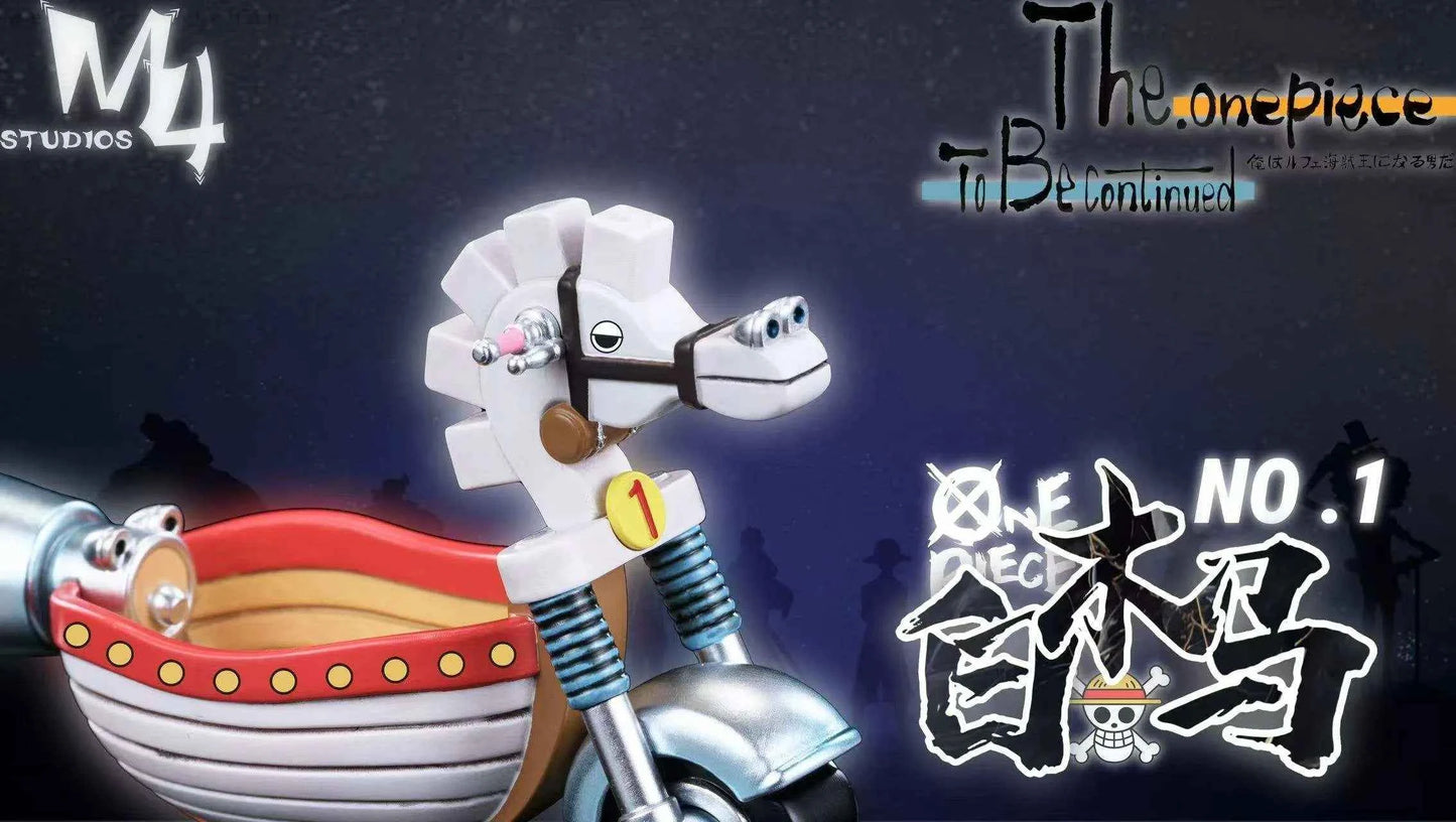 One Piece ~ M4 Studio ~ Shiro Mokuba I White Hobby Horse ~ Resin Statue - Santoryu Resins Collectors
