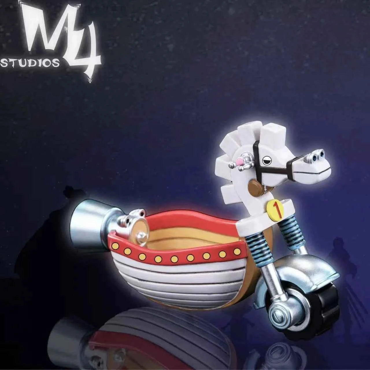 One Piece ~ M4 Studio ~ Shiro Mokuba I White Hobby Horse ~ Resin Statue - Santoryu Resins Collectors