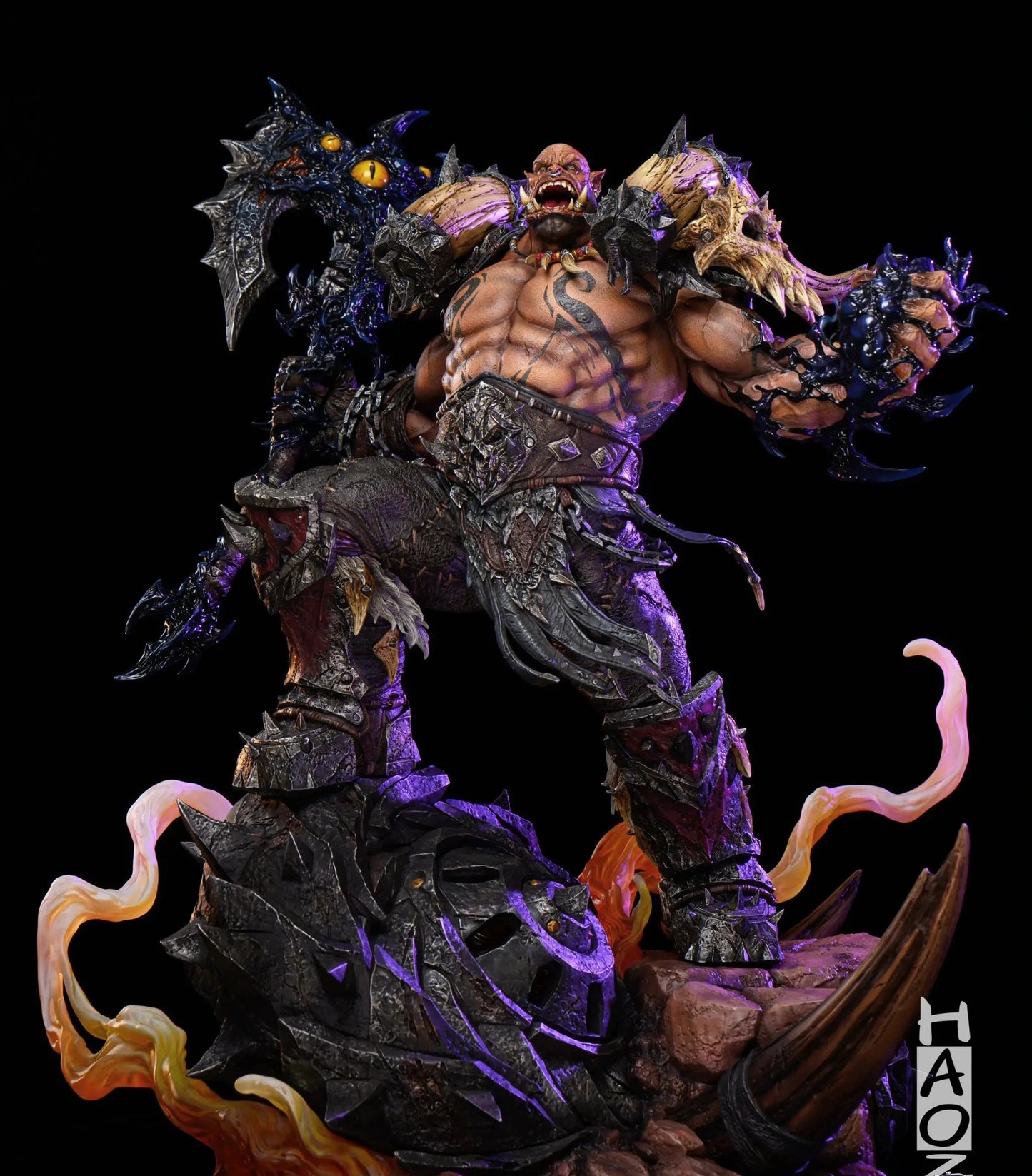 World of Warcraft HAOZI Studio Garrosh Hellscream Resin Statue