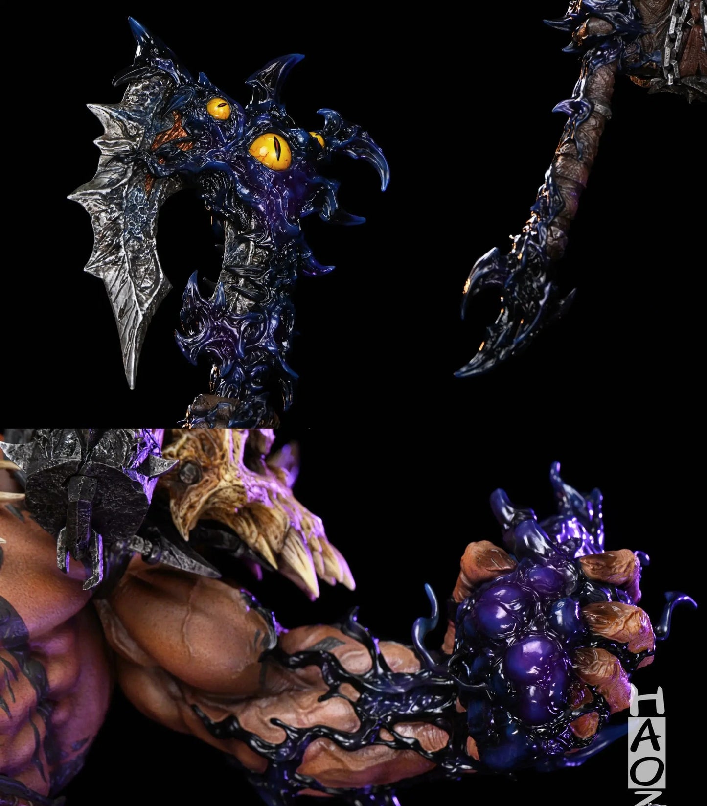World of Warcraft HAOZI Studio Garrosh Hellscream Resin Statue