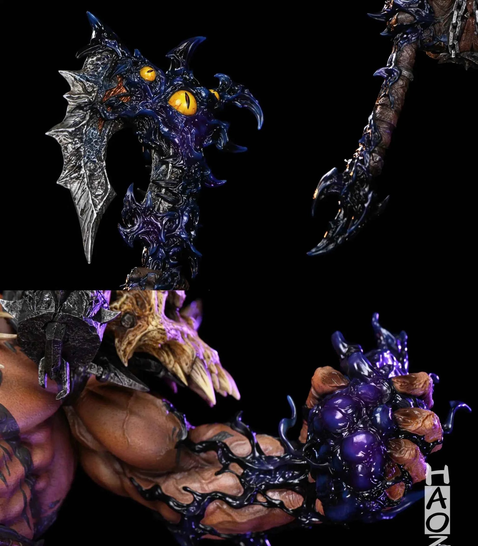 World of Warcraft HAOZI Studio Garrosh Hellscream Resin Statue