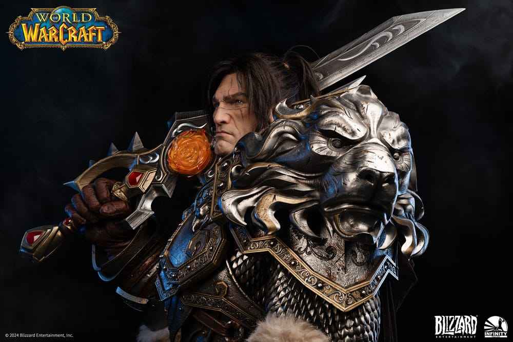 World of Warcraft Infinity Studio & Blizzard Entertainment Varian Wrynn Bust Licensed Resin Statue