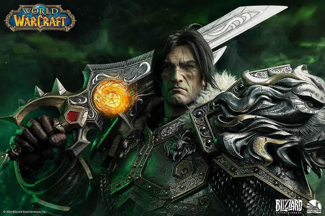 World of Warcraft Infinity Studio & Blizzard Entertainment Varian Wrynn Bust Licensed Resin Statue