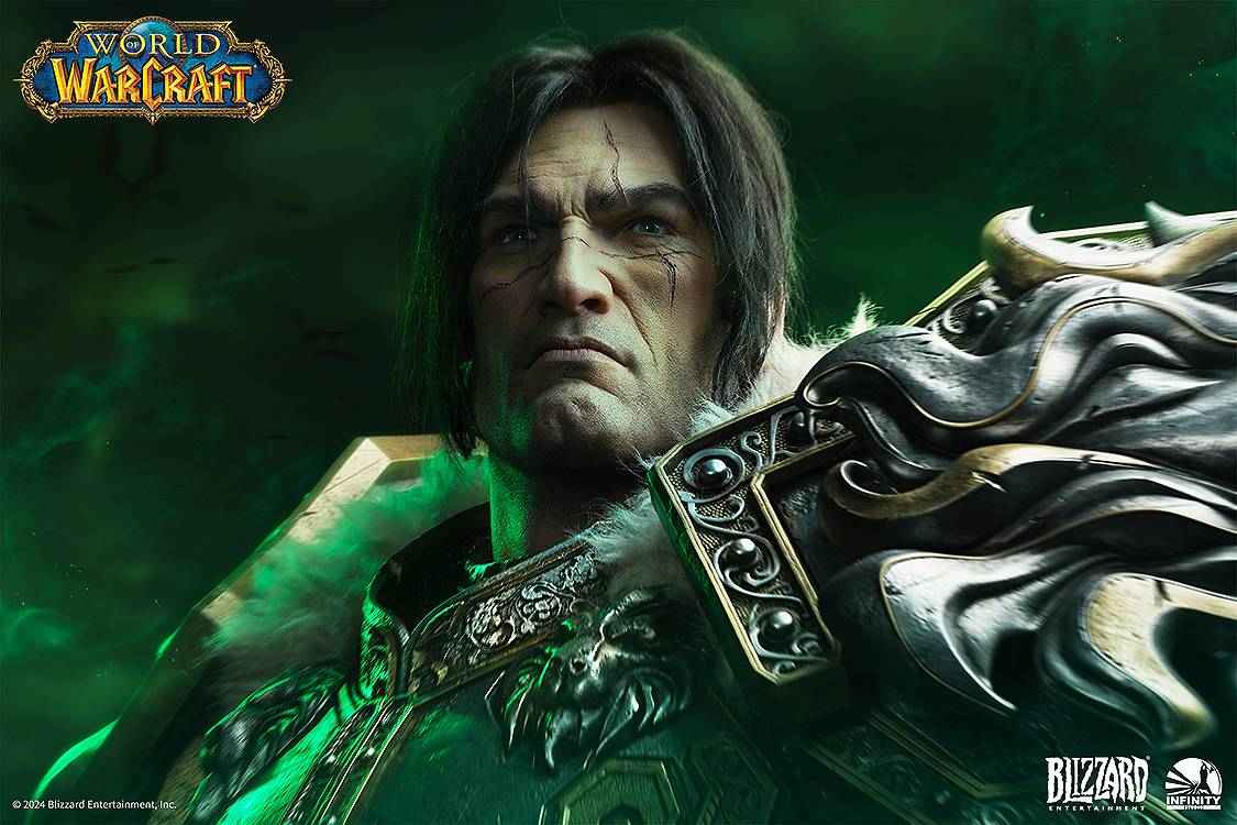 World of Warcraft Infinity Studio & Blizzard Entertainment Varian Wrynn Bust Licensed Resin Statue
