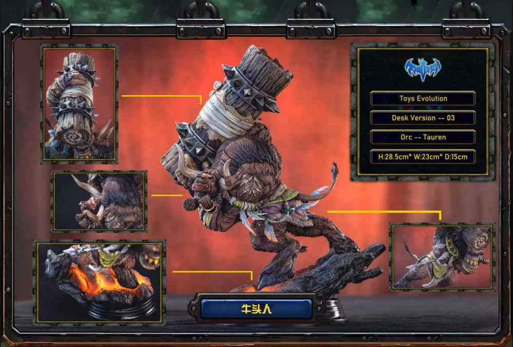 World of Warcraft Toys Evolution Studio Tauren Resin Statue