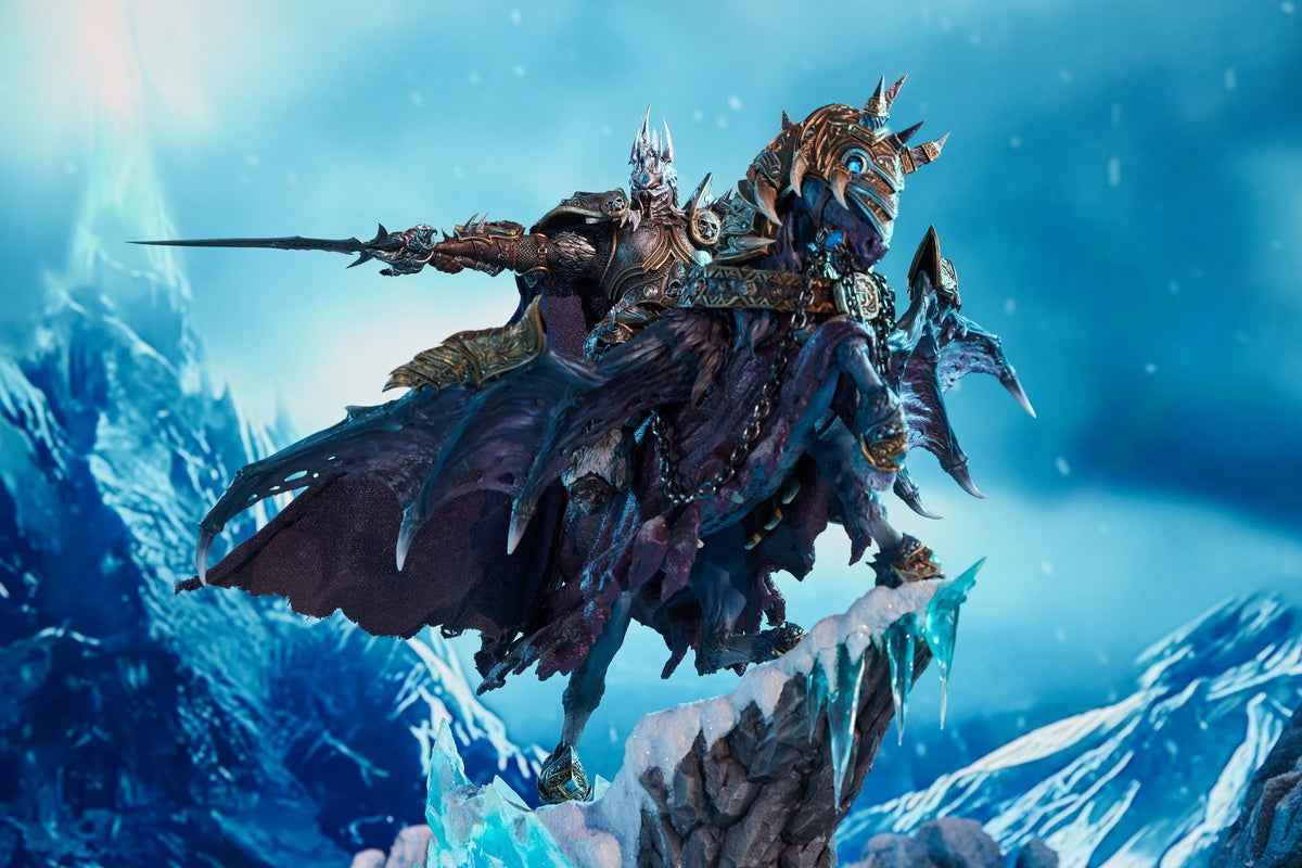 World of Warcraft Blizzard Entertainment Lich King & Invincible BLZ009 Licensed Resin Statue