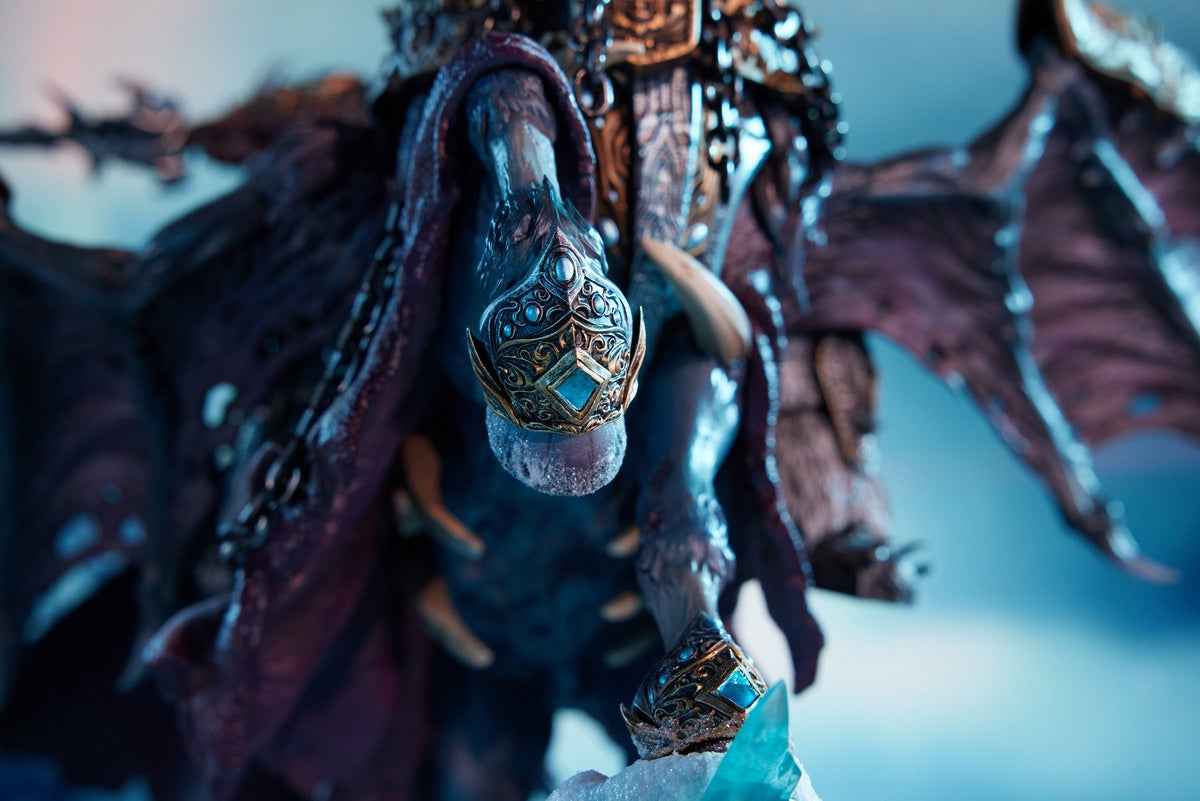 World of Warcraft Blizzard Entertainment Lich King & Invincible BLZ009 Licensed Resin Statue