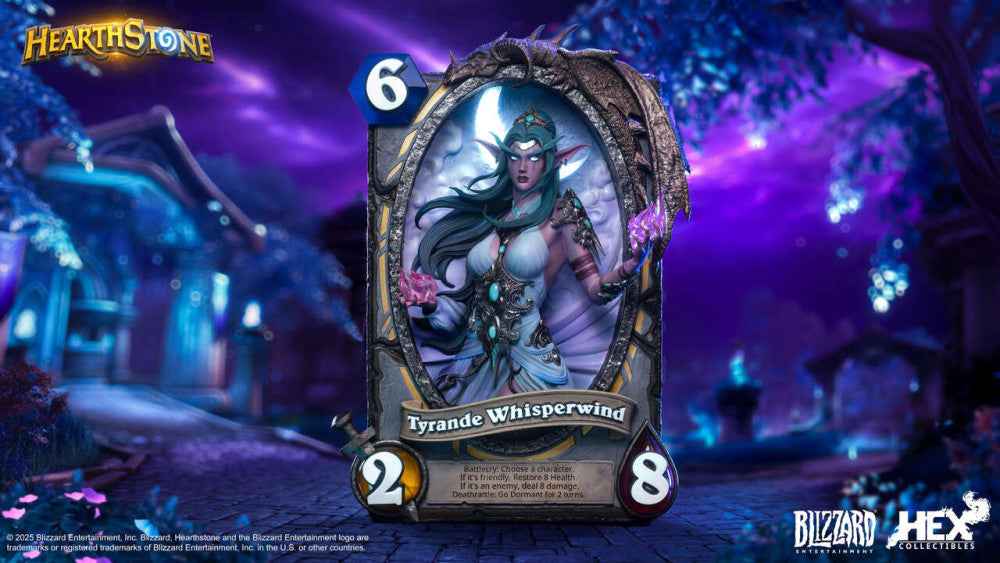 World of Warcraft Blizzard x Hex Collectibles Hearthstone Tyrande Whisperwind Licensed Resin