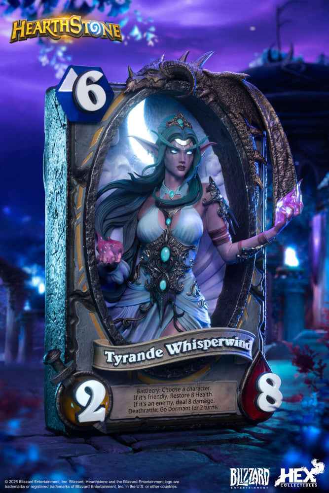 World of Warcraft Blizzard x Hex Collectibles Hearthstone Tyrande Whisperwind Licensed Resin