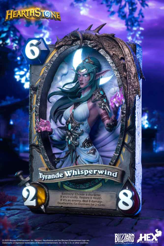 World of Warcraft Blizzard x Hex Collectibles Hearthstone Tyrande Whisperwind Licensed Resin