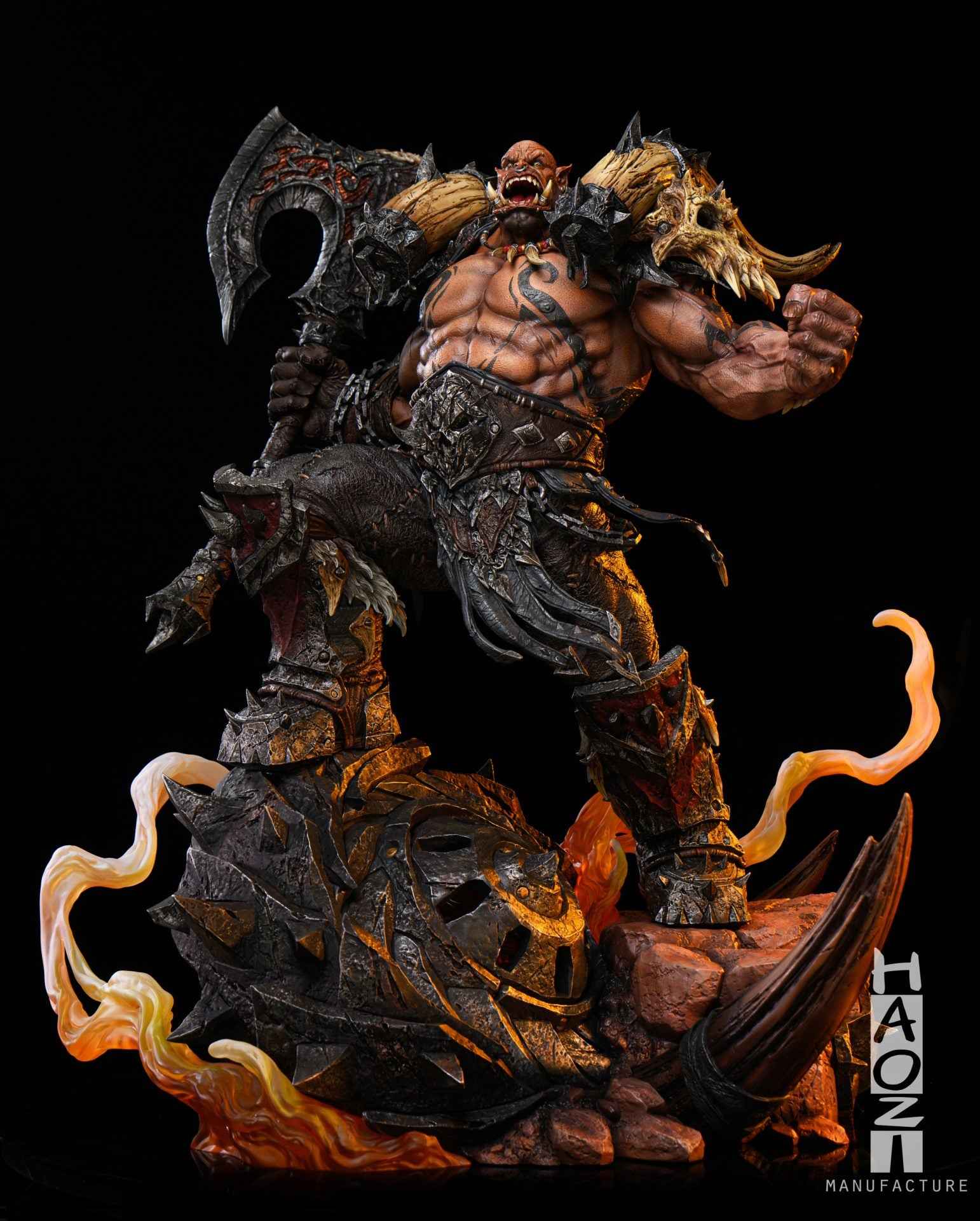 World of Warcraft HAOZI Studio Garrosh Hellscream Resin Statue