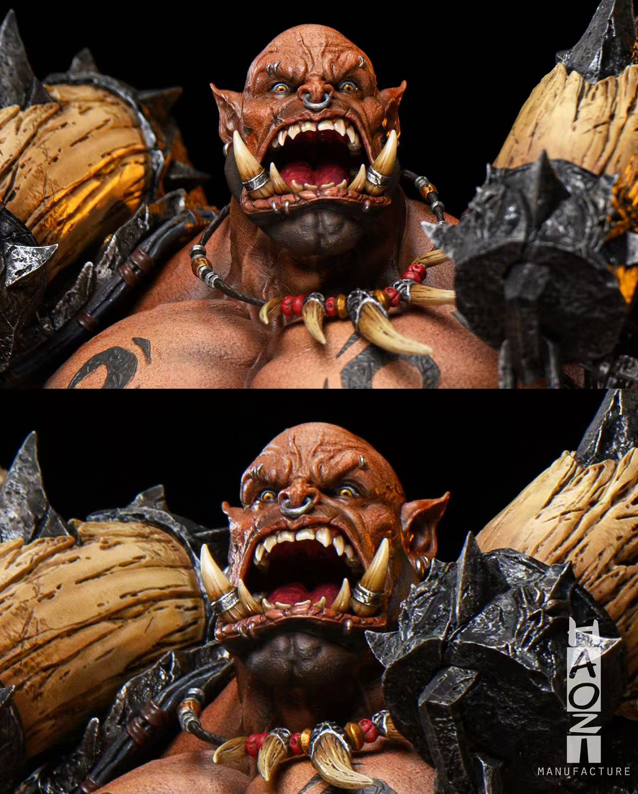 World of Warcraft HAOZI Studio Garrosh Hellscream Resin Statue