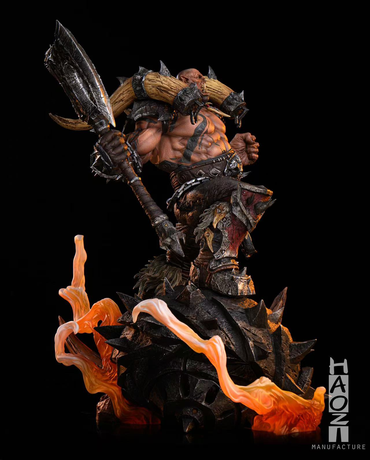 World of Warcraft HAOZI Studio Garrosh Hellscream Resin Statue