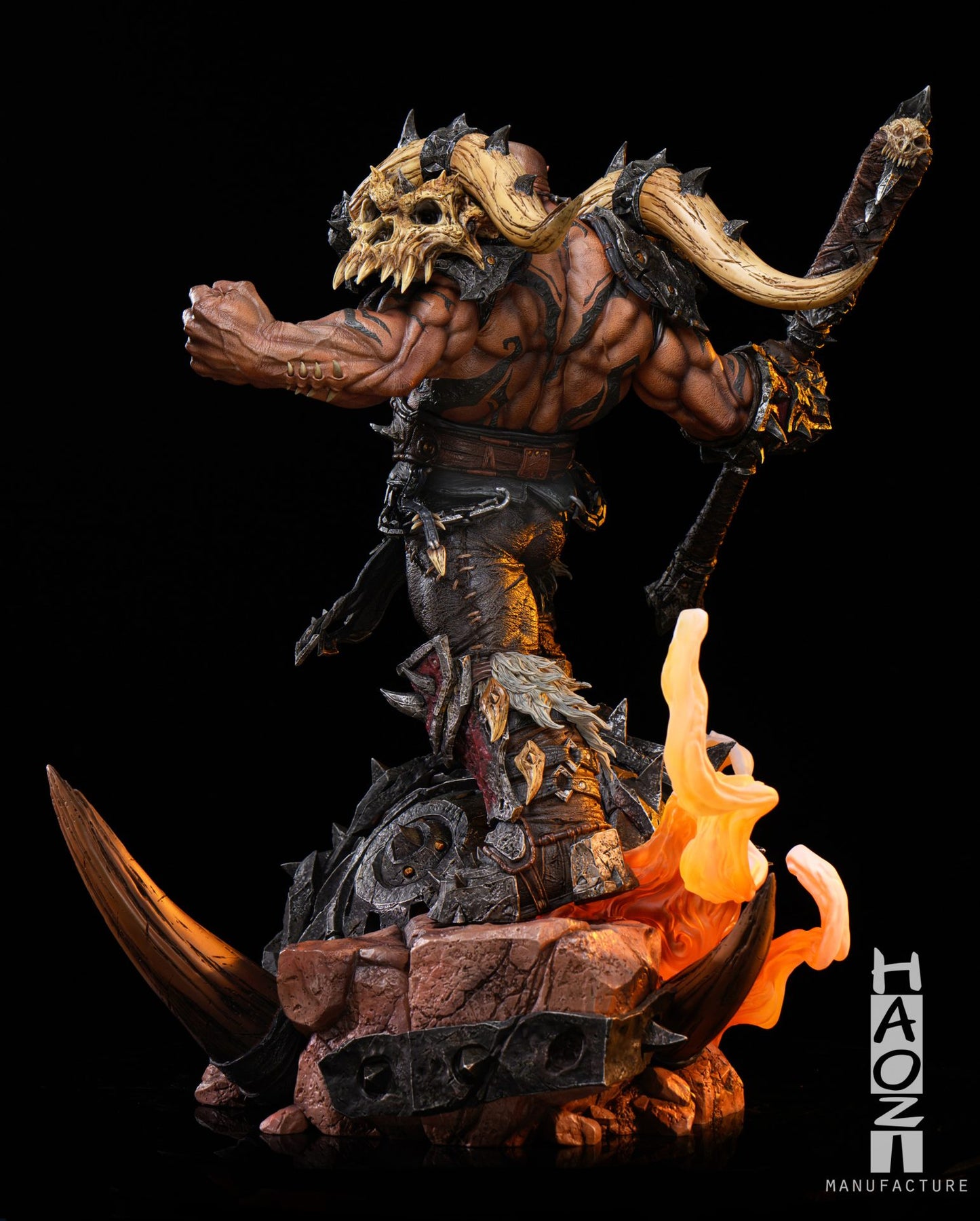 World of Warcraft HAOZI Studio Garrosh Hellscream Resin Statue